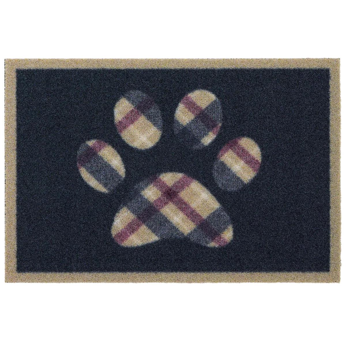 Hug Rug Outdoor Tartan Paw Doormat