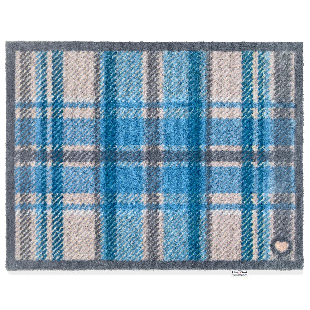 Hug Rug Tartan Blue Mat