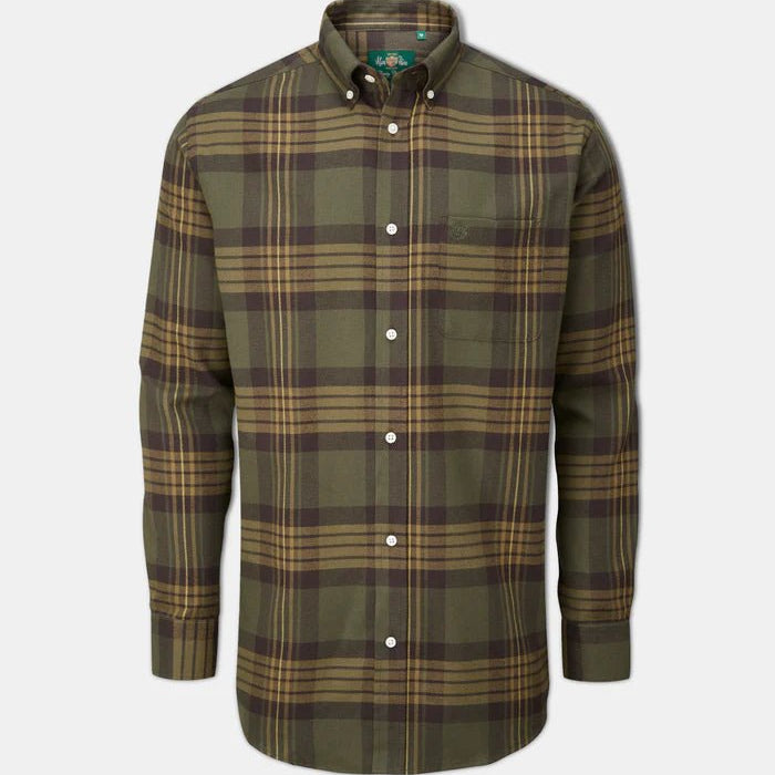 Alan Paine Ilkey Flannel Button Down Shirt - Shooting Fit - Country Ways