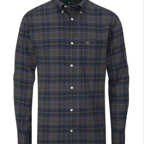 Alan Paine Ilkley Flannel Button Down Shirt - Shooting Fit - Country Ways