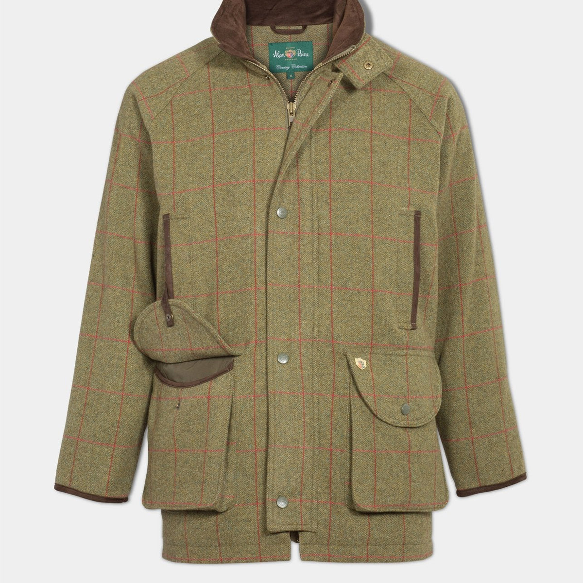 Alan Paine Men's Combrook Tweed Field Coat with Action Back - Country Ways