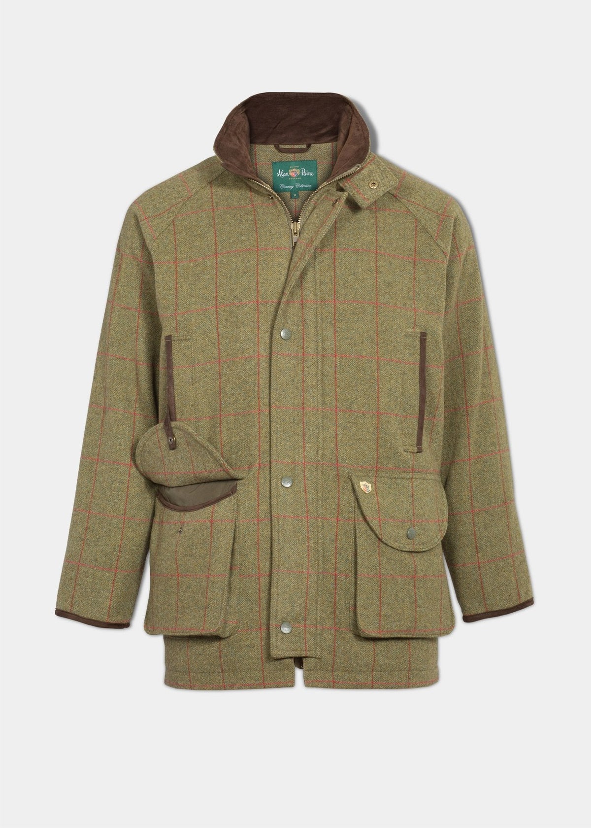 Alan Paine Men's Combrook Tweed Field Coat with Action Back - Country Ways