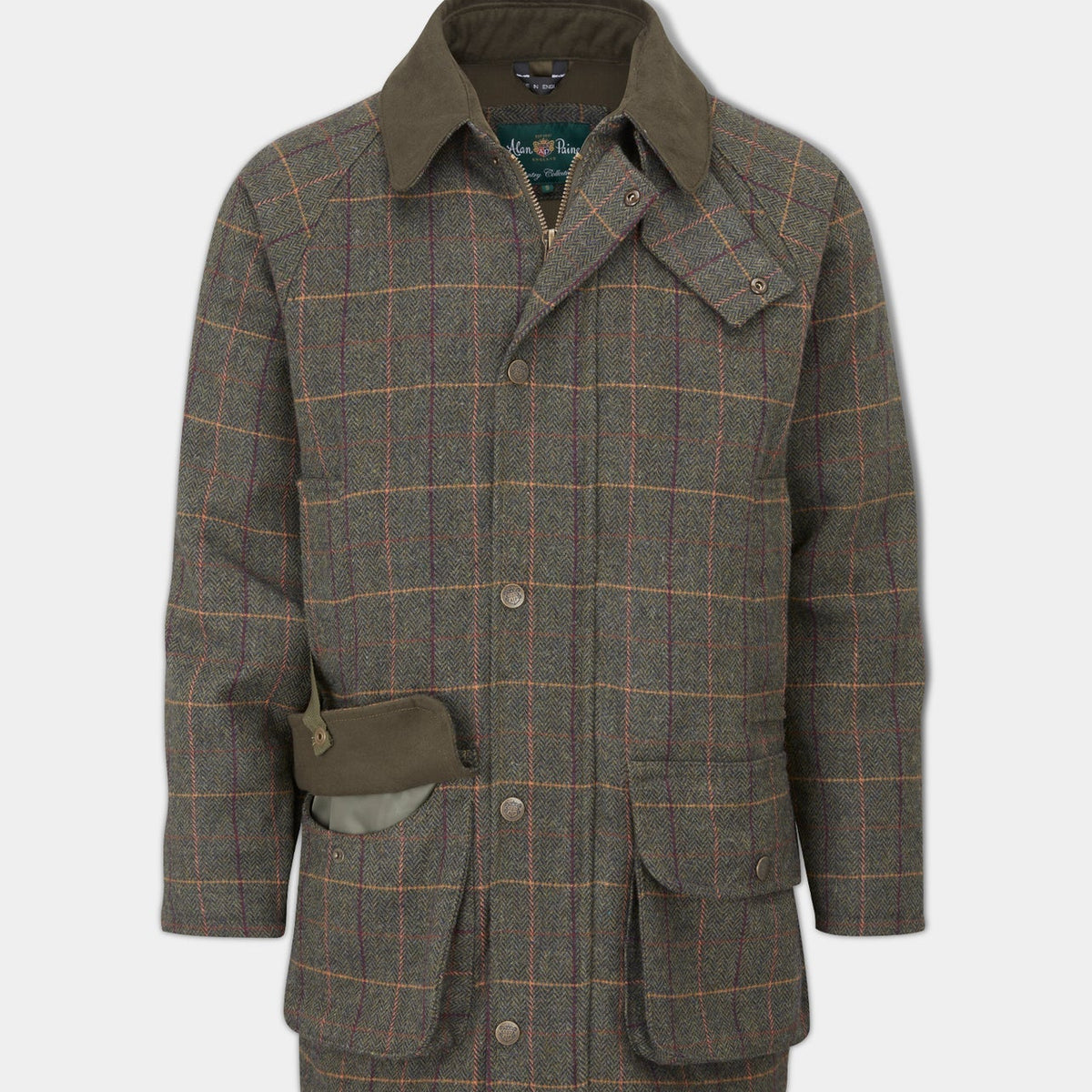 Alan Paine Men's Rutland Waterproof Tweed Shooting Coat - Country Ways
