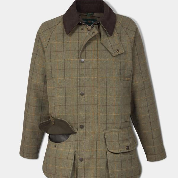 Alan Paine Men's Rutland Waterproof Tweed Shooting Coat - Country Ways