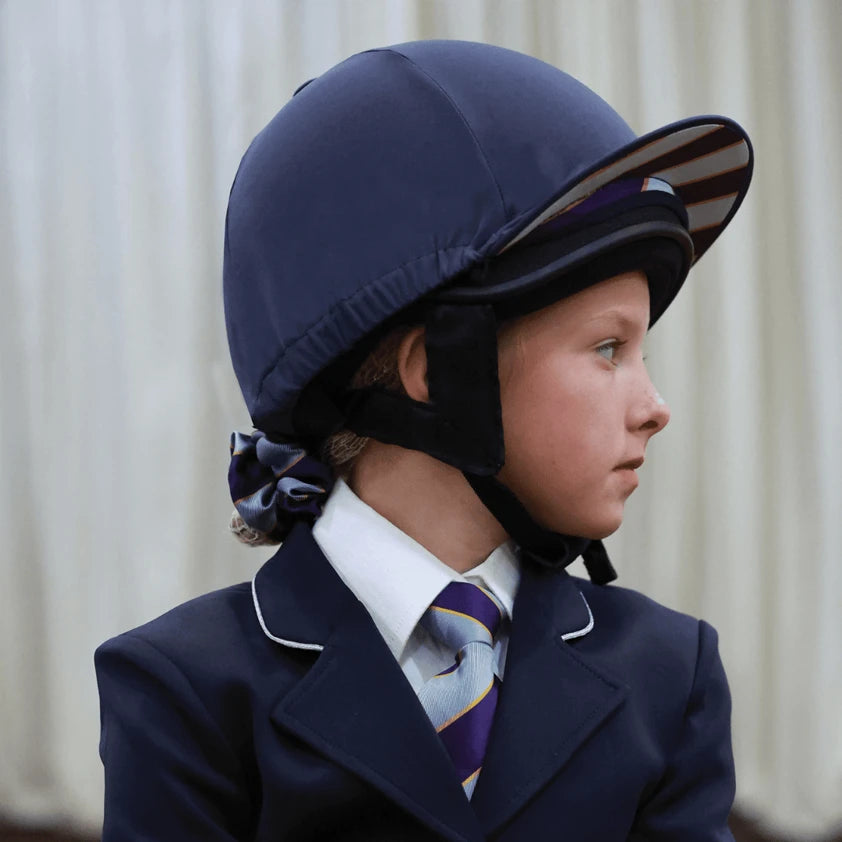 Equetech Official Junior Pony Club 2-in-1 Lycra Hat Silk