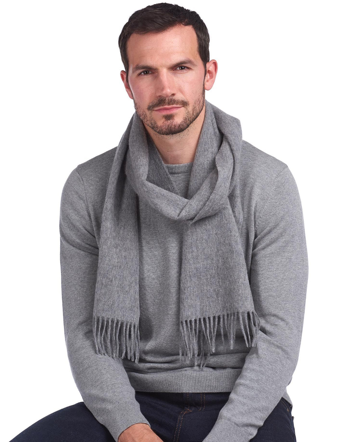 Barbour Plain Lambswool Scarf - Country Ways