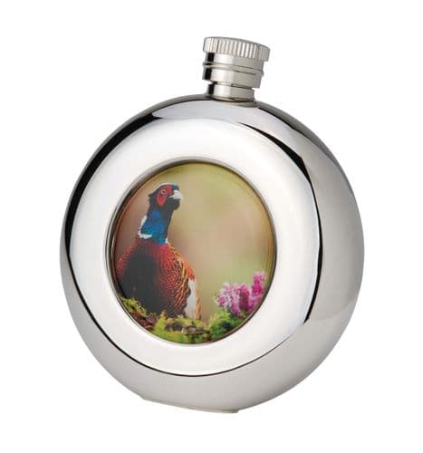 Bisley Round Stainless Steel Hip Flask