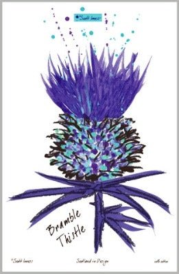 Bramble Thistle Tea Towel - Country Ways