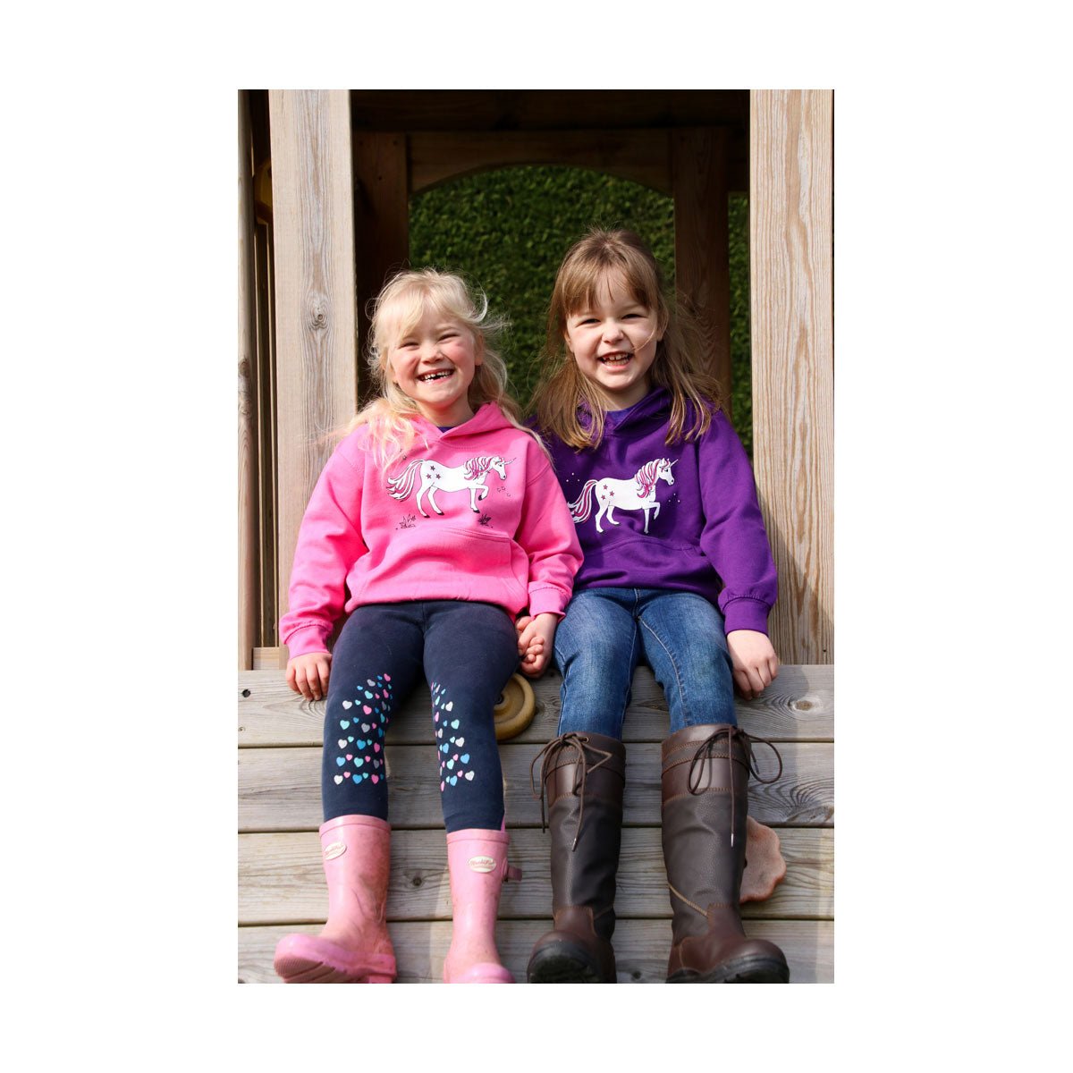 British Country Collection Dancing Unicorn Childs Hoodie - Country Ways