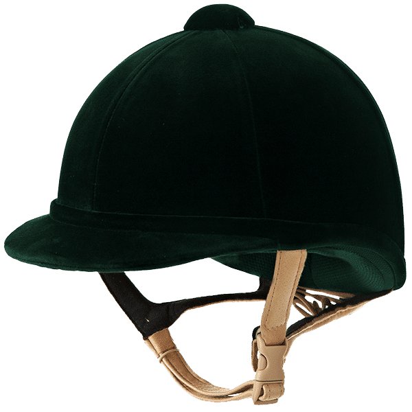 Charles Owen Hampton Velvet Riding Helmet - Country Ways