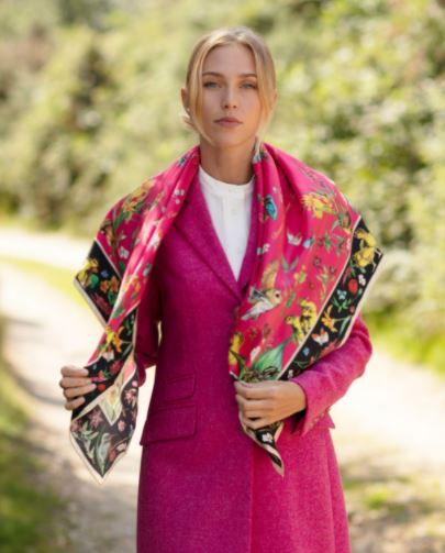 Clare Haggas Large Dreams Can Come True Large Square Peony and Ebony - Country Ways