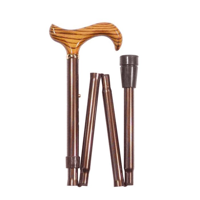 Classic Canes Walking Stick Ash Derby Handle - Folding - Country Ways