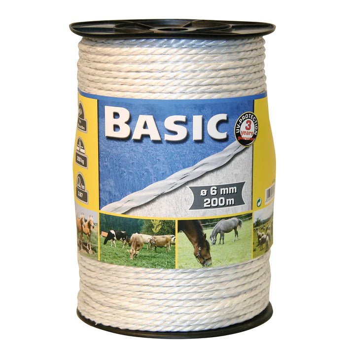 Corral Basic Fencing Rope C/W S/Steel Wires - 200m - Country Ways