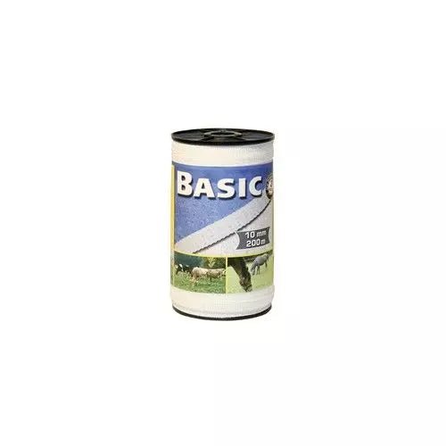 Corral Basic Fencing Tape White - 200m x 10mm - Country Ways