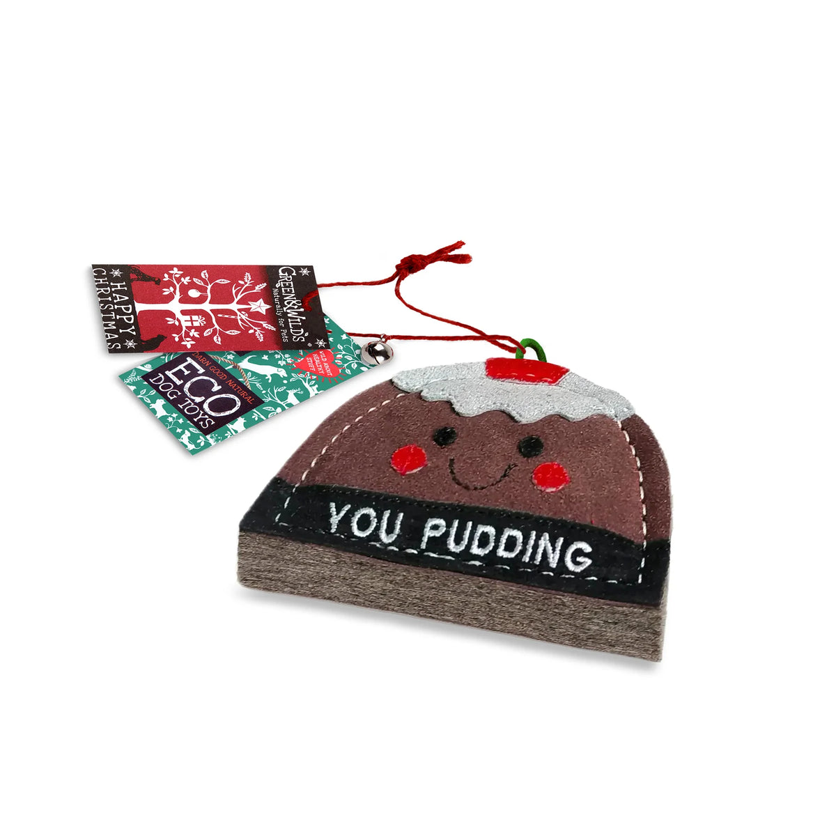 Green & Wild's 'You Pudding' Christmas ECO Dog Toy