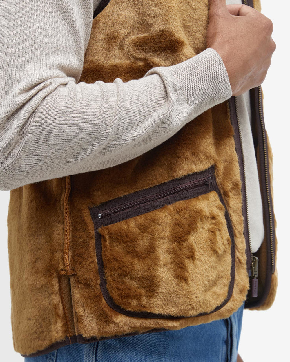 Barbour Warm Pile Waistcoat/Zip in Liner