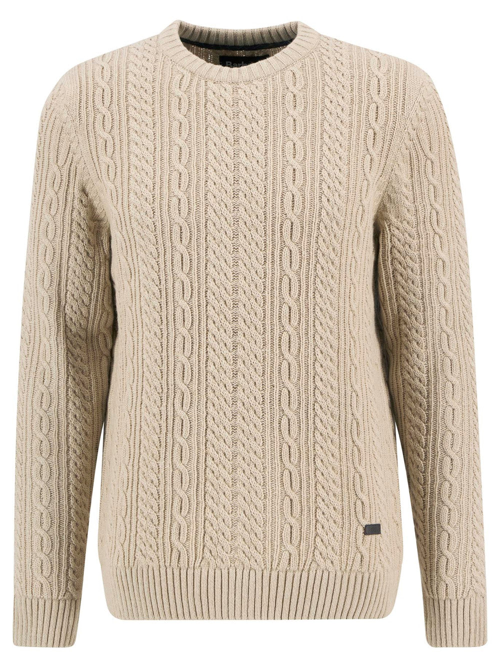 Barbour Men's Lowfen Cable Crew Neck Jumper AW25