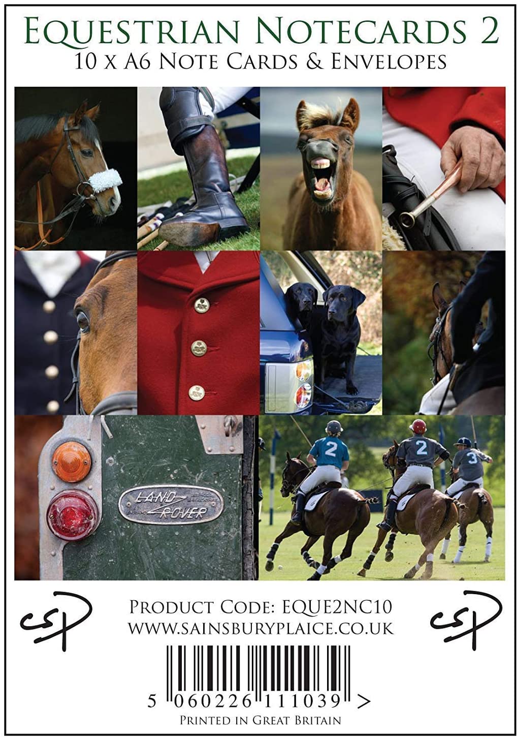 Equestrian Notecards 2 (Colour) by Charles Sainsbury - Plaice - Country Ways