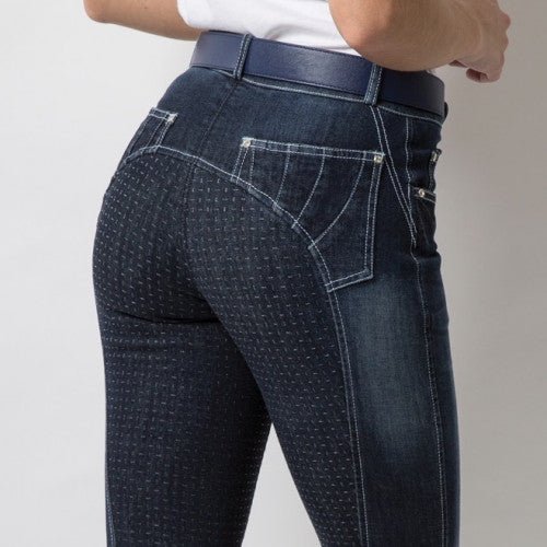 Equetech Womens Denim Grip Breeches - Country Ways