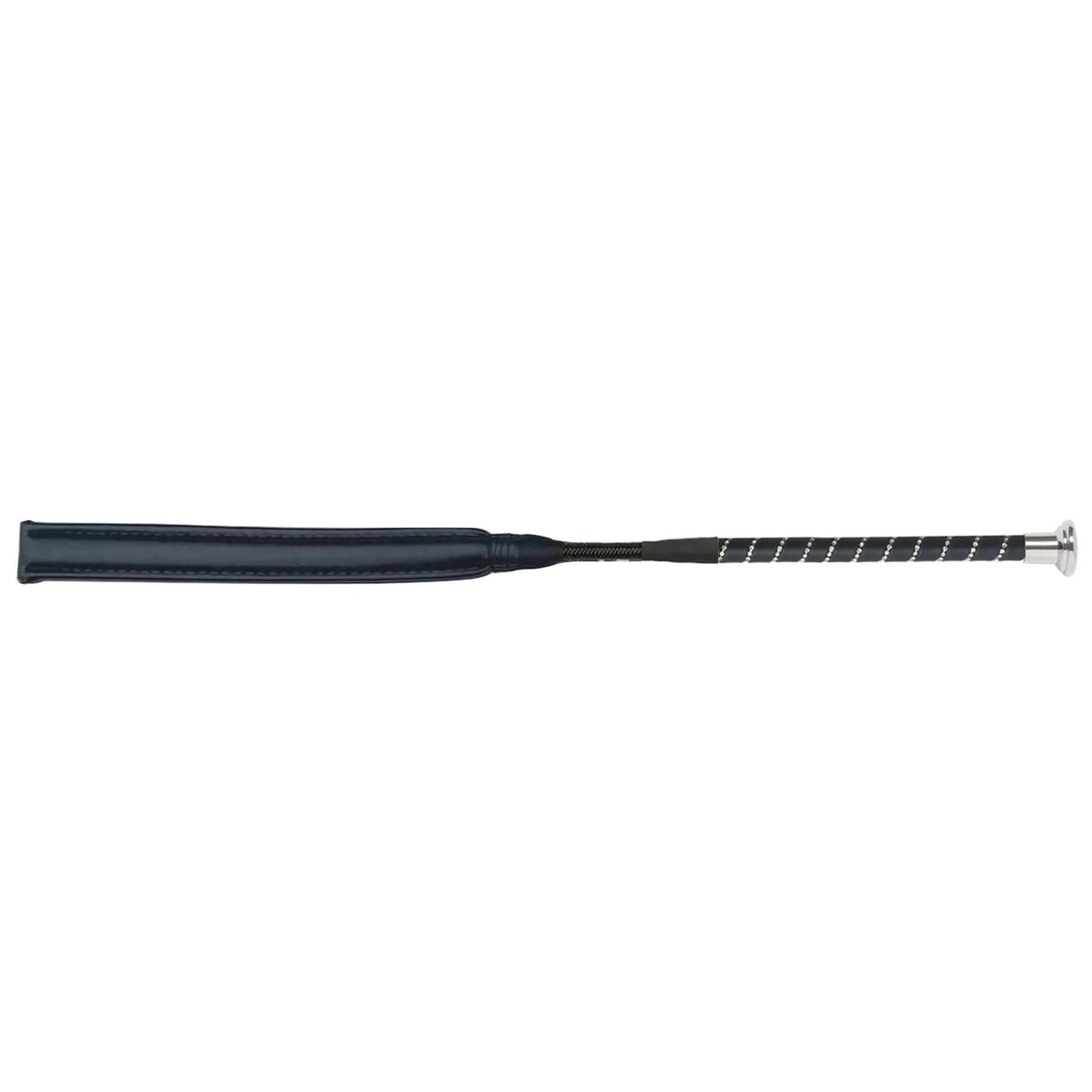 Fleck Cushion Flap Jump Bat with Crystal Handle - Black - 60cm - Country Ways