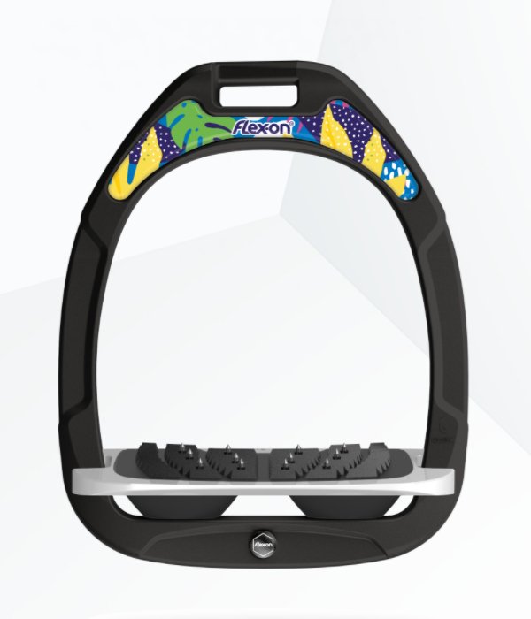 Flex - on Green Composite Stirrups with Patterned Magnetic Stickers - Country Ways