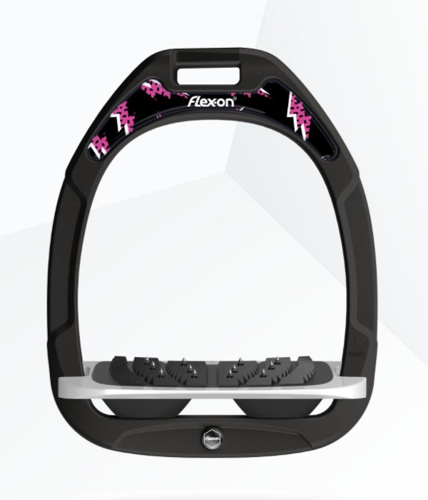 Flex - on Green Composite Stirrups with Patterned Magnetic Stickers - Country Ways
