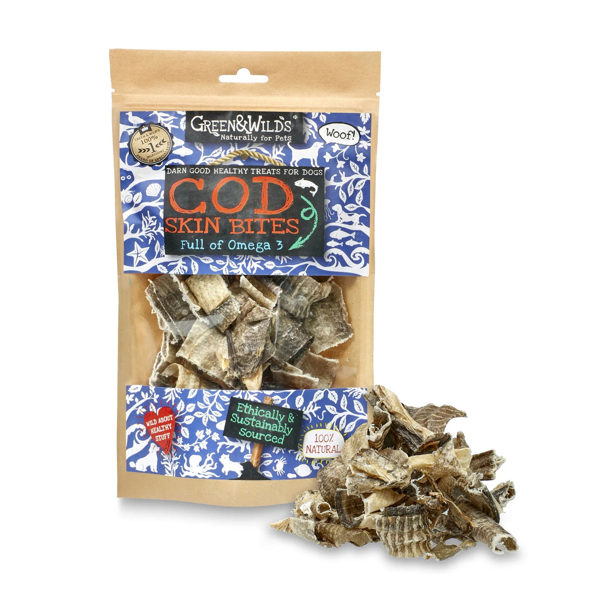 Green & Wild's Cod Skin Bites - Country Ways