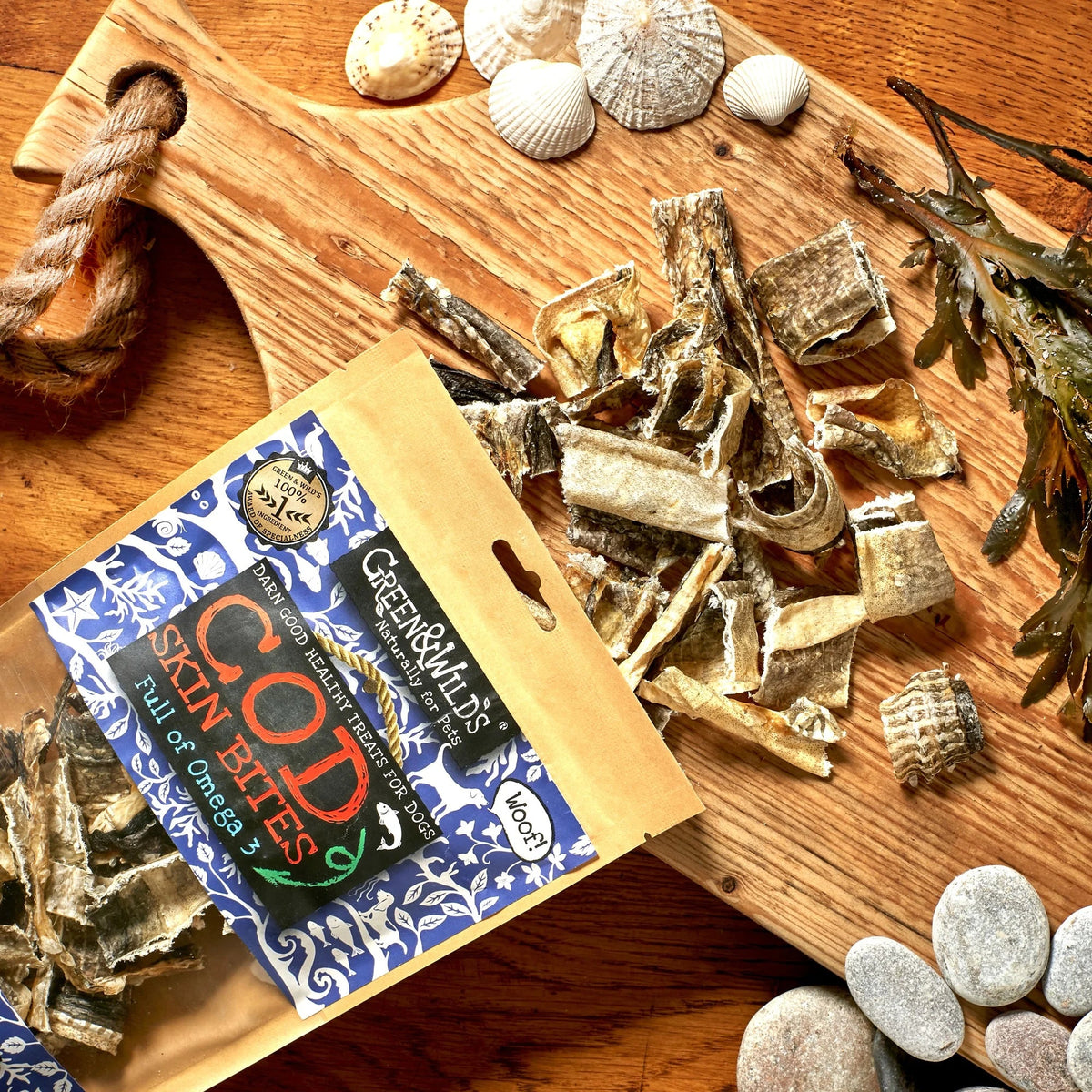 Green & Wild's Cod Skin Bites - Country Ways