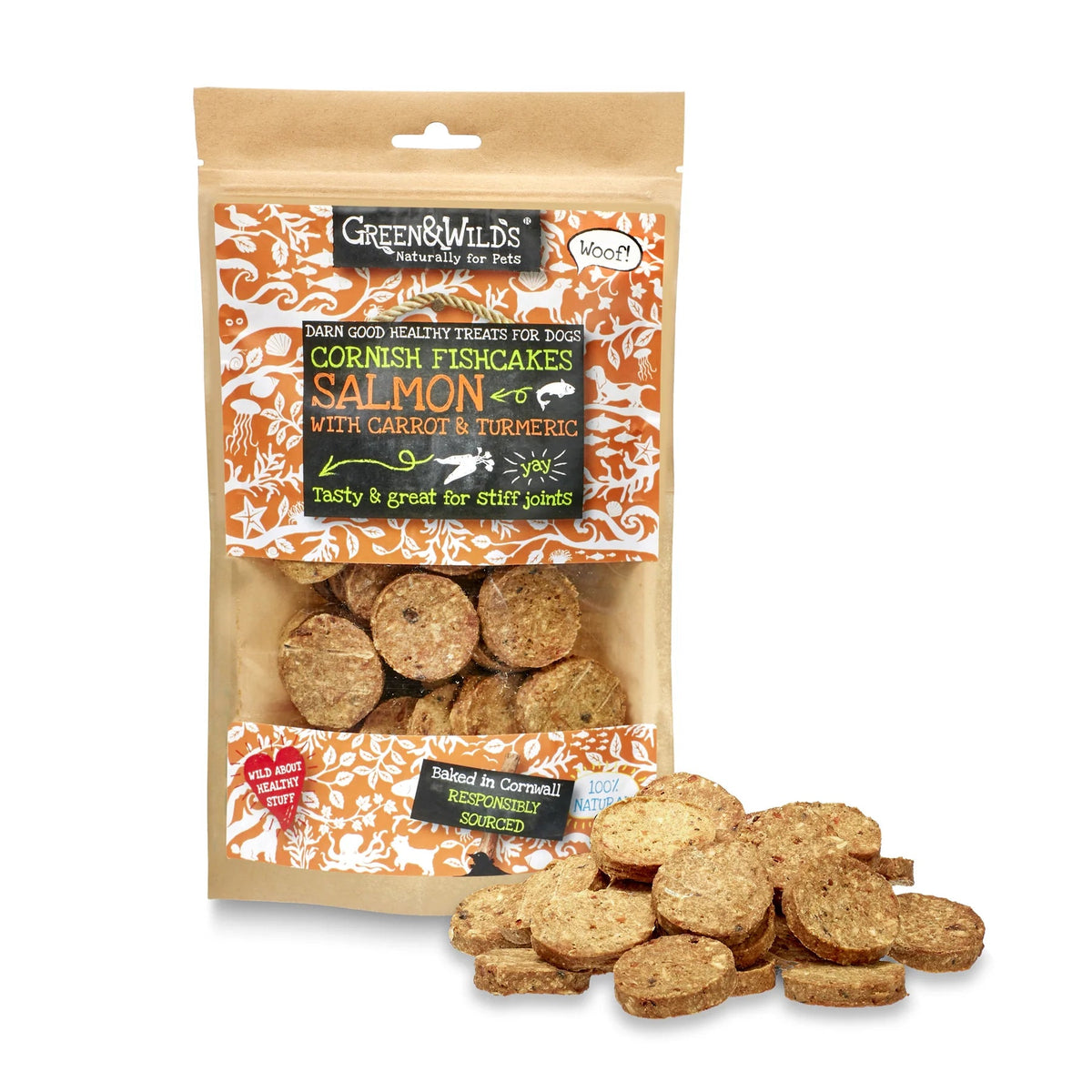 Green & Wild's Cornish Fishcakes - Salmon, Carrot & Turmeric - Country Ways
