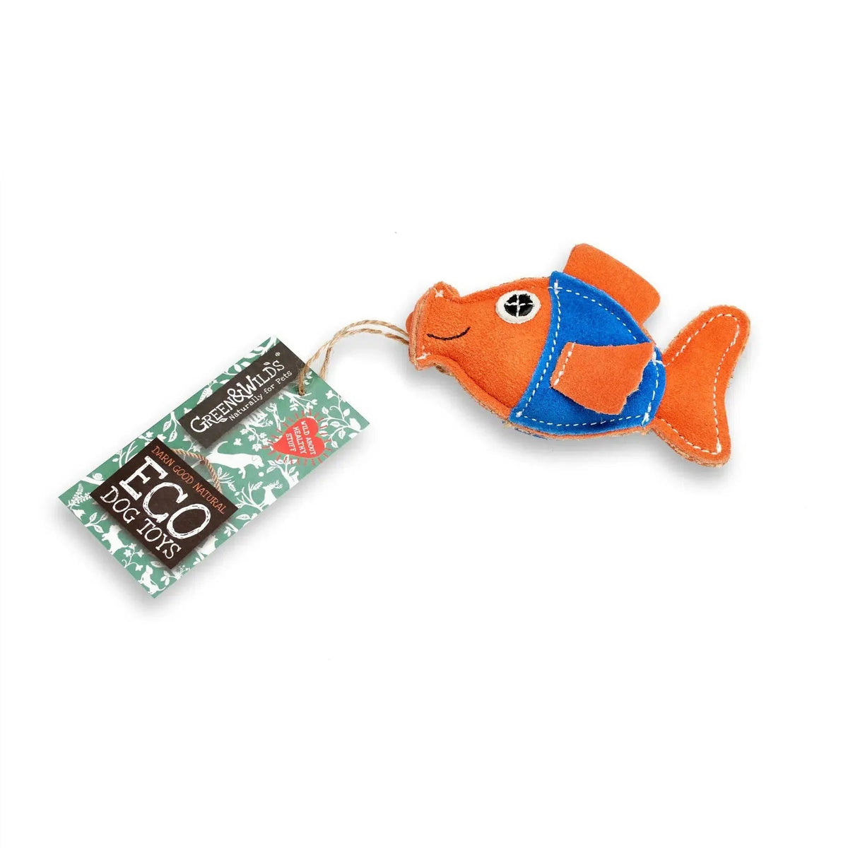 Green & Wild's Goldie the Goldfish Eco Dog Toy - Country Ways