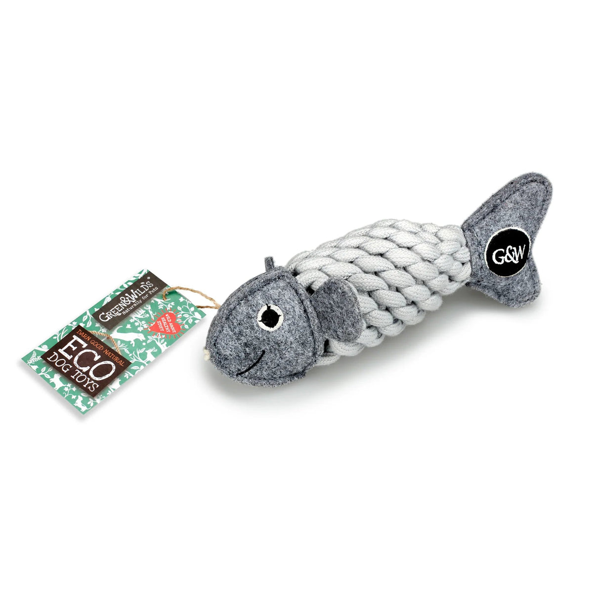 Green & Wild's Roger the Ropefish Eco Dog Toy - Country Ways