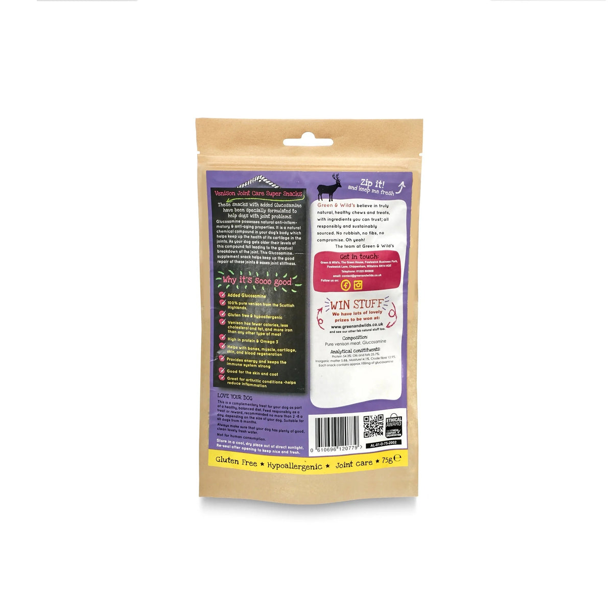 Green & Wild's Venison Joint Care Super Snacks - Country Ways