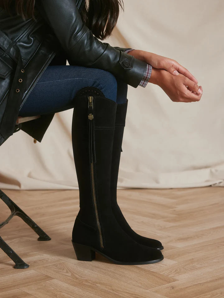 Fairfax & Favor Suede Heeled Regina - Reg Fit
