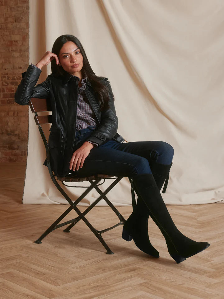 Fairfax & Favor Suede Heeled Regina - Reg Fit
