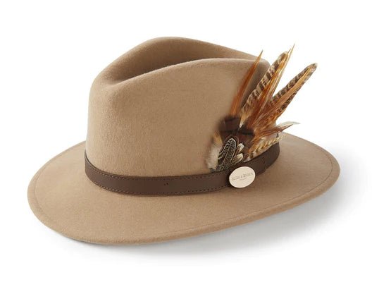 Hicks & Brown Suffolk Fedora Hat (Gamebird Feather) - Country Ways
