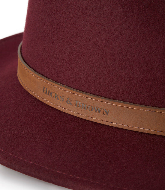 Hicks & Brown Suffolk Fedora Hat (Gamebird Feather)