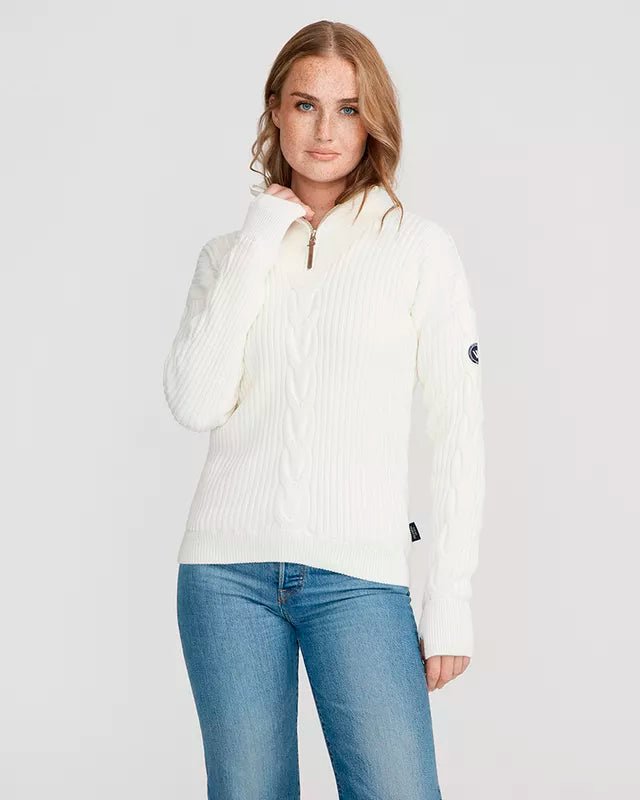 Holebrook Sweden Women's Valborg Knitted Windproof T - Neck Sweater - Country Ways