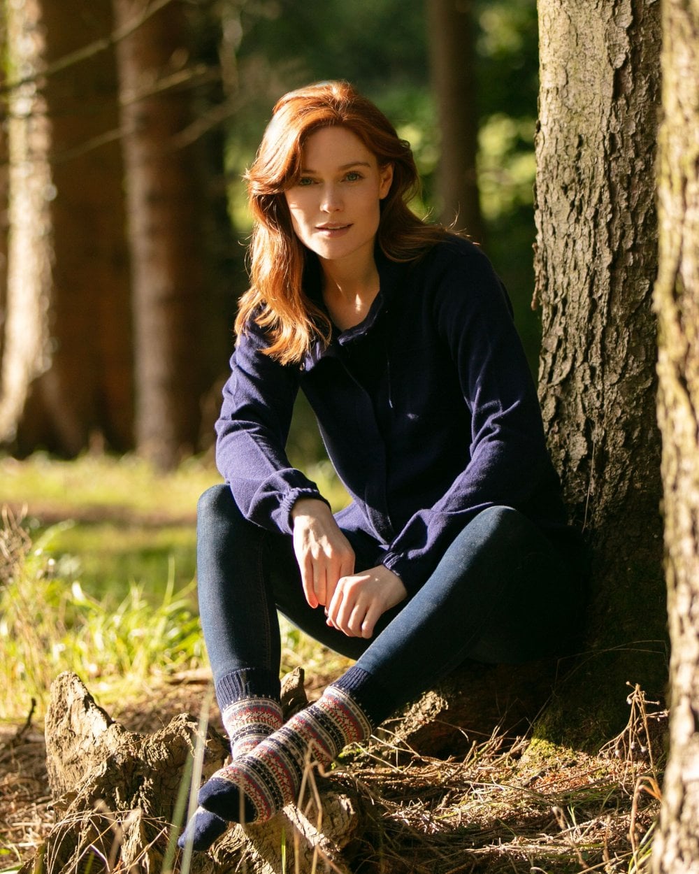 House of Cheviot Lady Fairisle Short Sock
