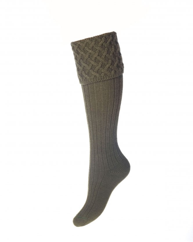 House Of Cheviot Lady Rannoch Sock Burgundy main image 1
