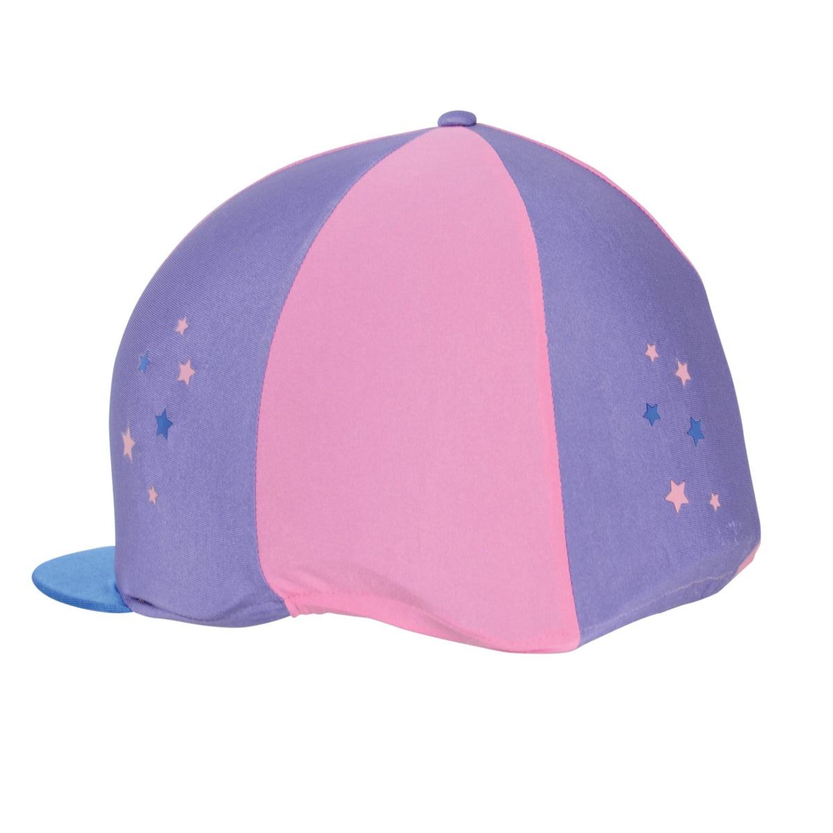 Hy Zeddy Three Tone Lycra Hat Silk Flamingo Pink/Turquiose/Cobalt Blue - Country Ways