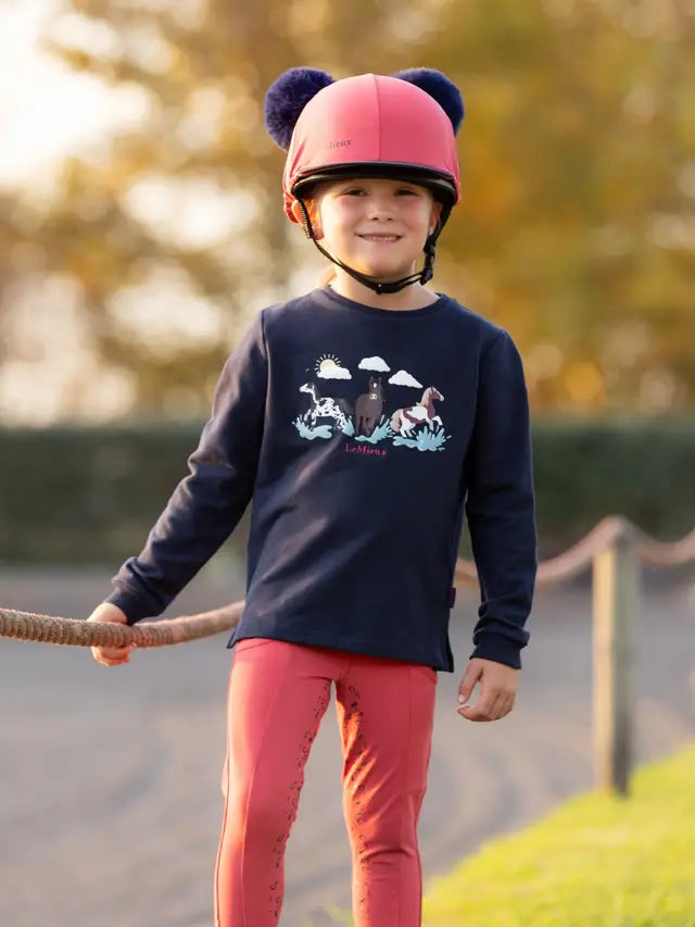 LeMieux Mini Double Pom Hat Silk AW25