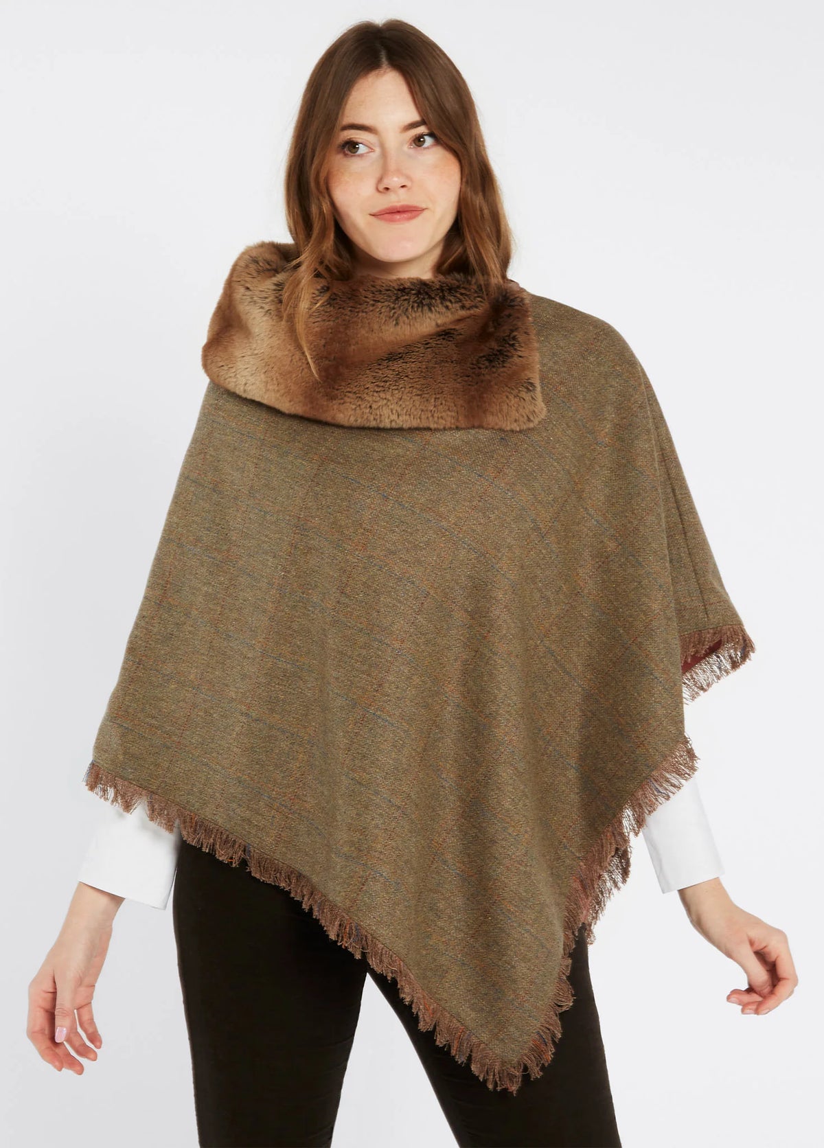 Dubarry Women's Silverfir Tweed Poncho