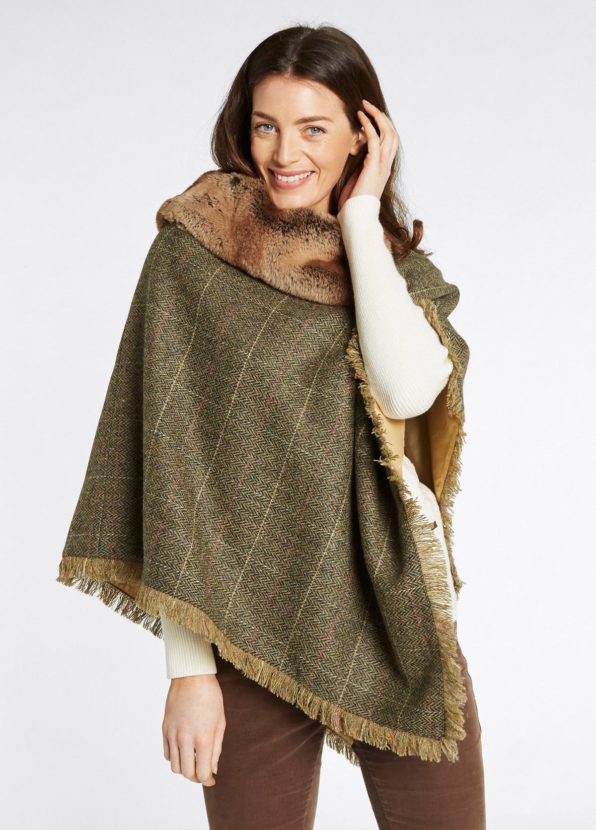 Dubarry Women's Silverfir Tweed Poncho