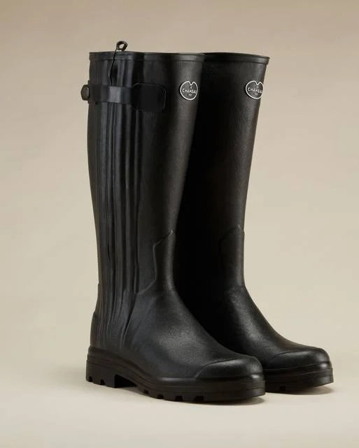 Le Chameau Men's Chasseur Neoprene Lined Full Zip Wellington Boots