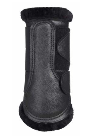 LeMieux Fleece Brushing Boots Black/Black - Country Ways