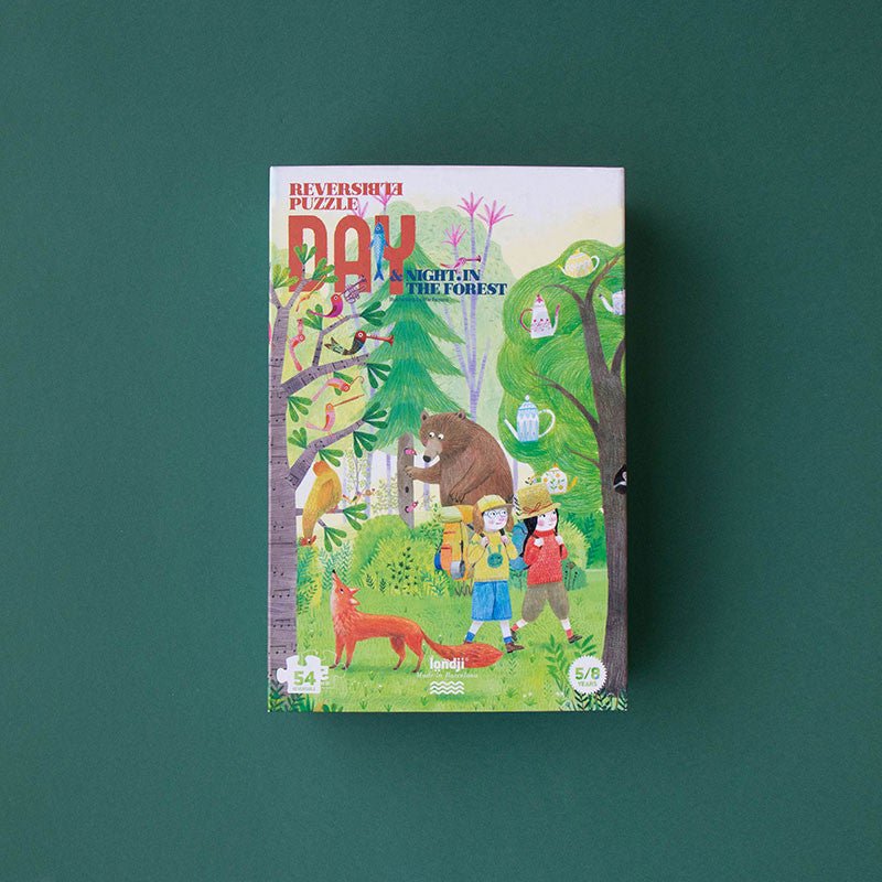 Londji Reversible Puzzle Day & Night In The Forest - Country Ways