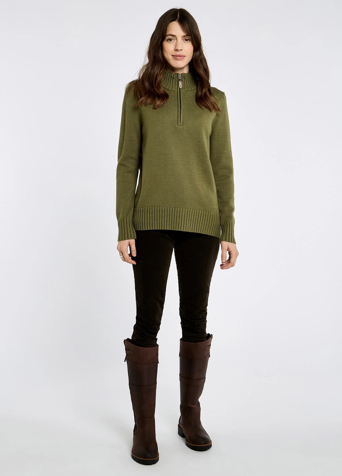 Dubarry Womens' Markham Zip Neck Sweater AW25