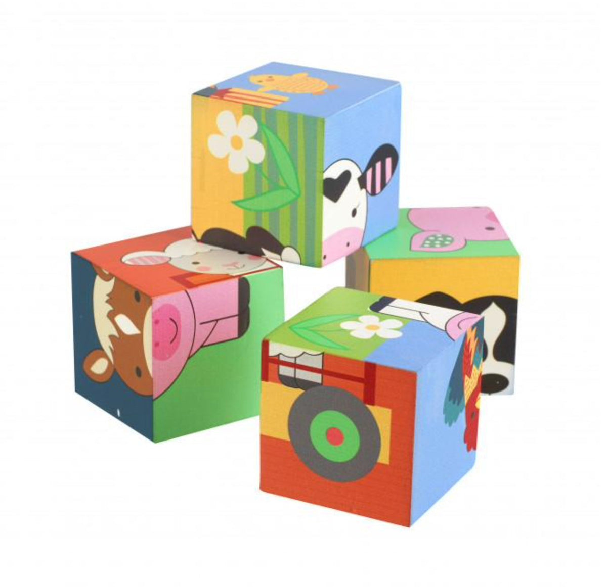 Orange Tree Toys Fram Animal Blocks - Country Ways