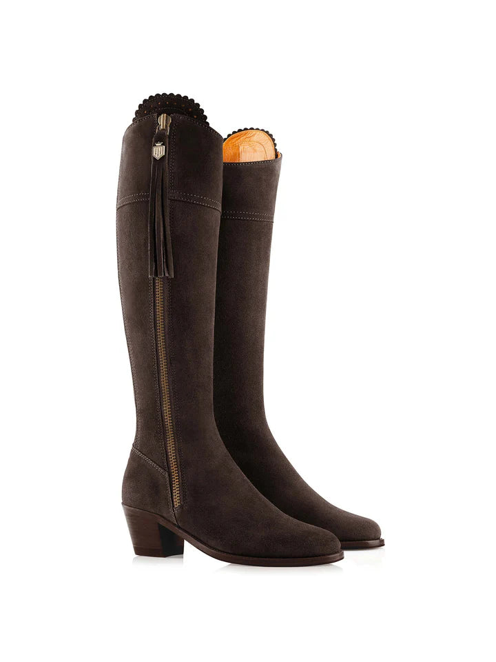 Fairfax & Favor Suede Heeled Regina - Reg Fit