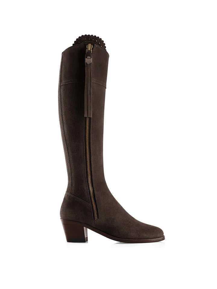 Fairfax & Favor Suede Heeled Regina - Reg Fit